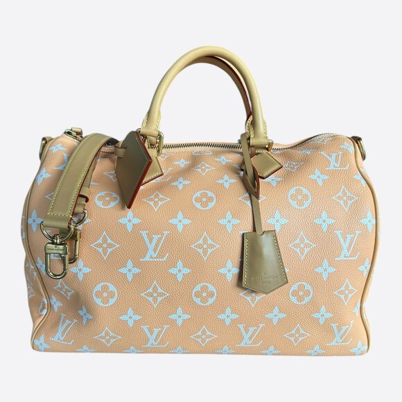 Louis Vuitton Handbags - Louis Vuitton Peach & White Monogram P9 Speedy 40